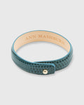 0.5" Lizard Cuff Bracelet Dark Teal