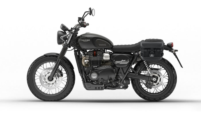 10L - Incognito Quick Mount Small Triumph Street Scrambler (2016-21) Solo Saddlebag (Left Only) Bag on Bike @expand
