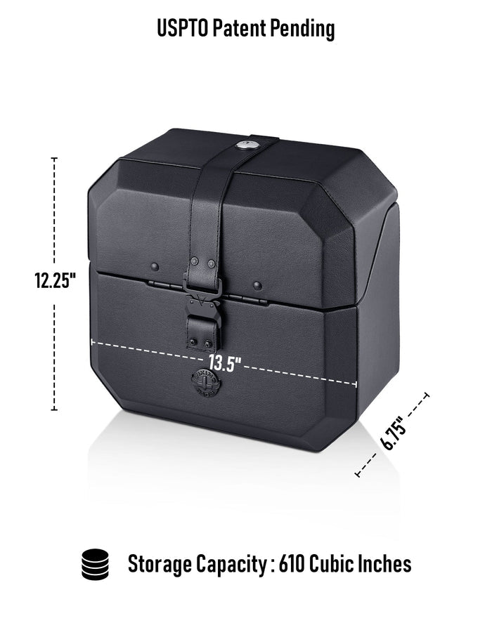 10L - Outlaw Quick Mount Small Harley Sportster S (RH1250S) Hard Solo Saddlebag (Left Only) Storage Capacity