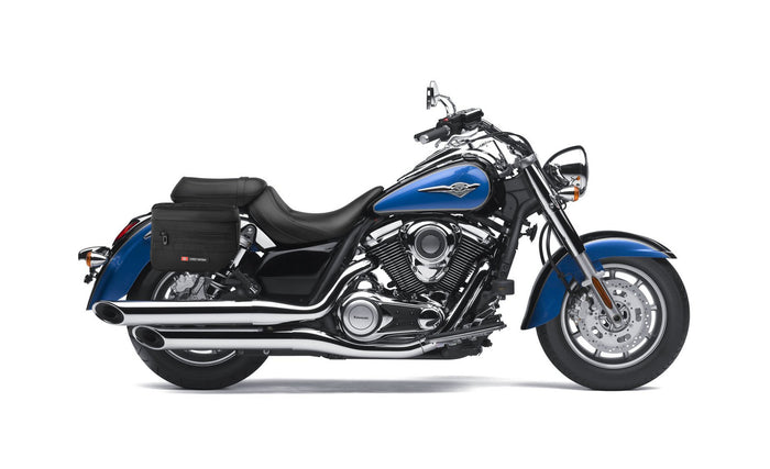 8L - Patriot Small Kawasaki Vulcan 1700 Classic VN1700 Throw Over Saddlebags Bag on Bike @expand