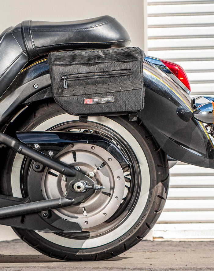 8L - Patriot Small Kawasaki Vulcan 900 Classic VN900 Throw Over Saddlebags v2