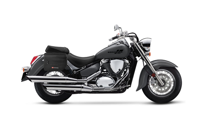 8L - Patriot Small Suzuki Boulevard C50 VL800 Throw Over Saddlebags Bag on Bike @expand