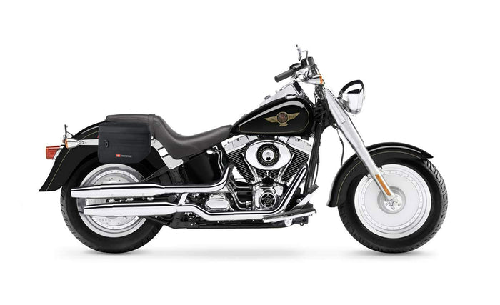 10L - Patriot Small Throw Over Saddlebags for Harley Softail Fatboy FLSTF/I @expand
