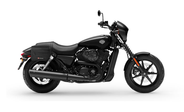 8L - Patriot Small Throw Over Saddlebags for Harley Street 500 Bag on Bike @expand
