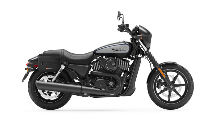 8L - Patriot Small Throw Over Saddlebags for Harley Street 750 Bag on Bike @expand