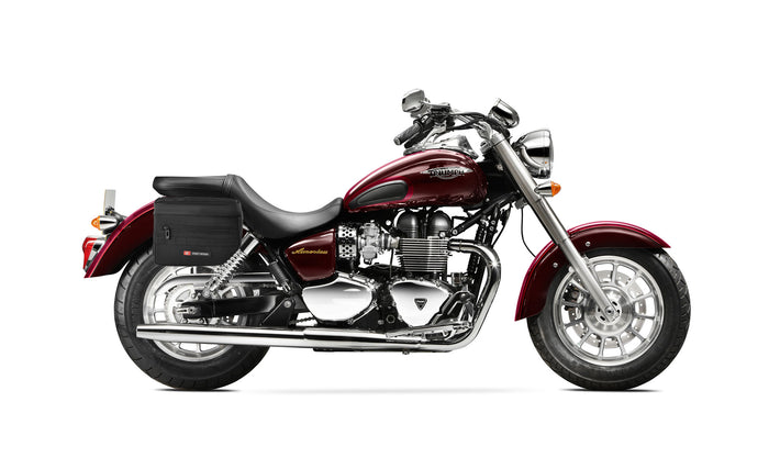 8L - Patriot Small Triumph America Throw Over Saddlebags Bag on Bike @expand