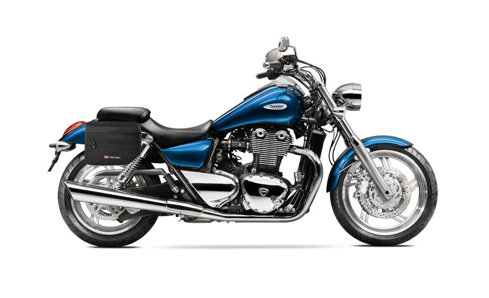 8L - Patriot Small Triumph Thunderbird Throw Over Saddlebags Bag on Bike @expand