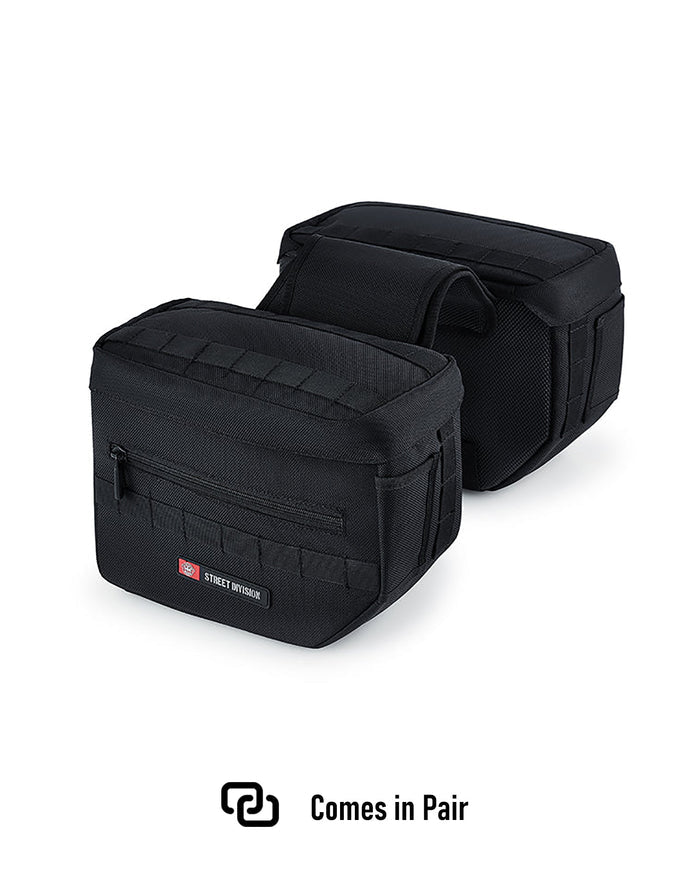 8L - Patriot Small Victory High Ball Motorcycle Throw Over Saddlebags Comes in Pair