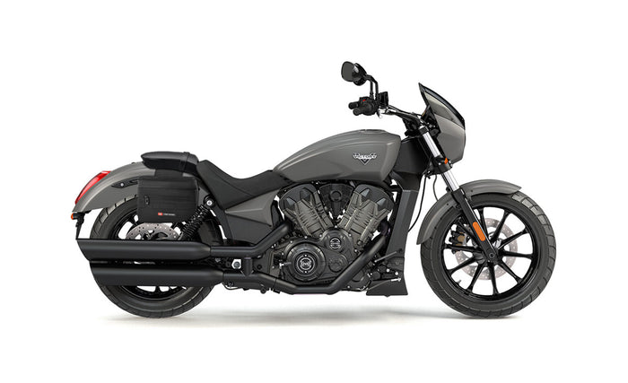 8L - Patriot Small Victory Octane Motorcycle Throw Over Saddlebags Bag on Bike @expand