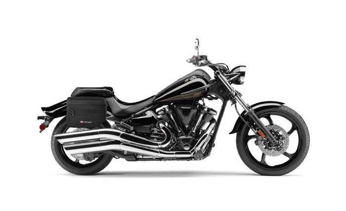 8L - Patriot Small Yamaha Raider Throw Over Saddlebags Bag on Bike @expand