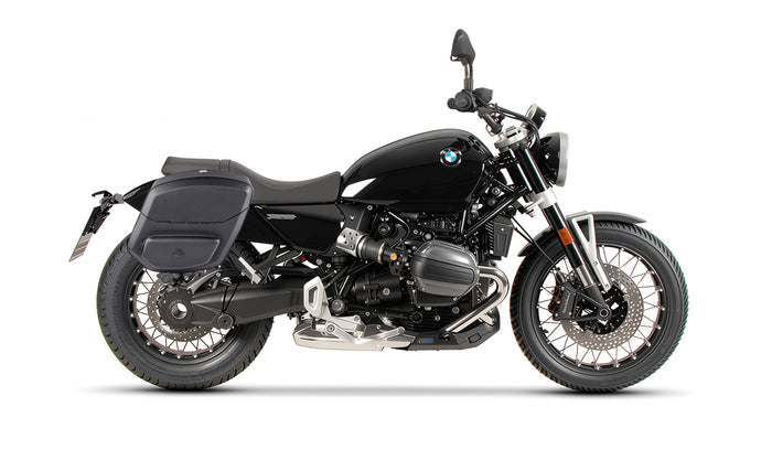 12L - Ironclad Quick-Mount Medium BMW R12 Hard Solo Saddlebag (Right Only) Bag on Bike @expand