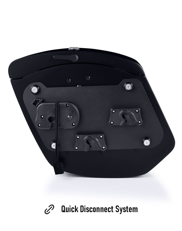 12L - Ironclad Quick Mount Medium Ducati Scrambler (2018-2022) Matte Hard Solo Saddlebag (Left Only) Quick Disconnect System