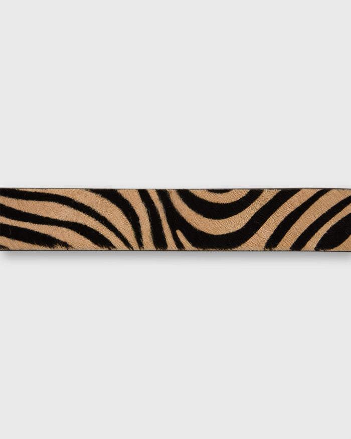 1.5" Conroy Belt in Zebra Calf Hair