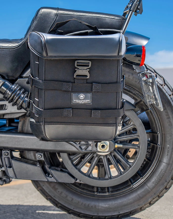 15L - Incognito Quick Mount Medium Indian Scout Bobber Sixty Solo Saddlebag (Left Only)