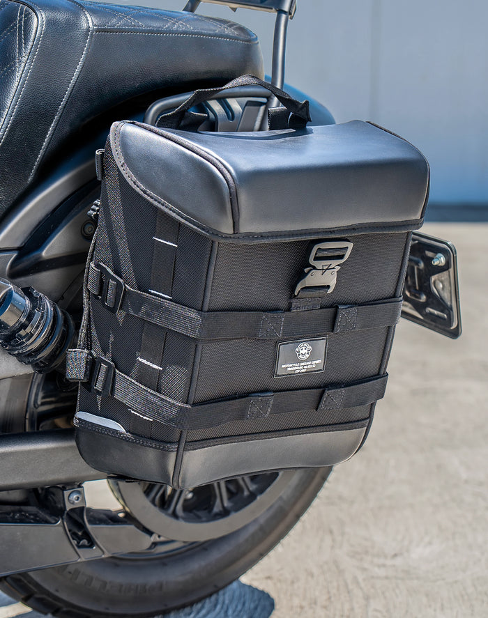 15L - Incognito Quick Mount Medium Indian Scout Bobber Twenty Solo Saddlebag (Left Only)
