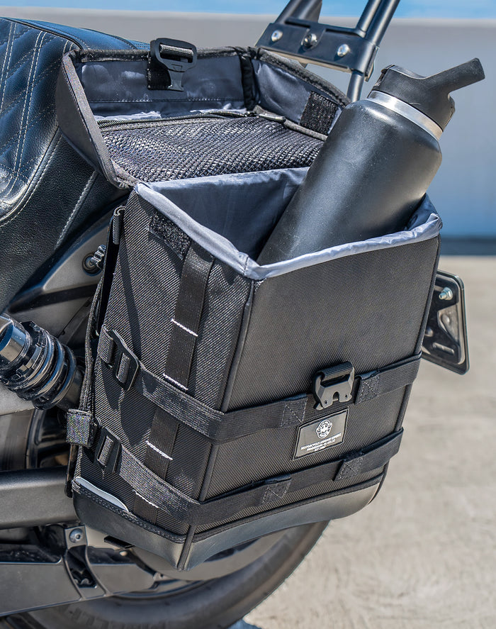 15L - Incognito Quick Mount Medium Indian Scout Bobber Twenty Solo Saddlebag (Left Only)