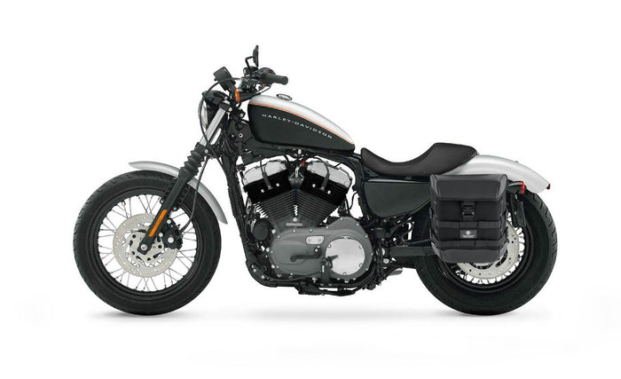 15L - Incognito Quick Mount Medium Solo Motorcycle Saddlebag (Left Only) for Harley Sportster 1200 Nightster XL1200N Bag on Bike @expand