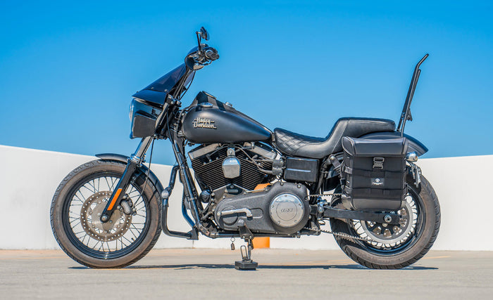 15L - Incognito Quick Mount Medium Solo Motorcycle Saddlebag (Left Only) for Harley Dyna Street Bob FXDB/I Lifestyle @expand