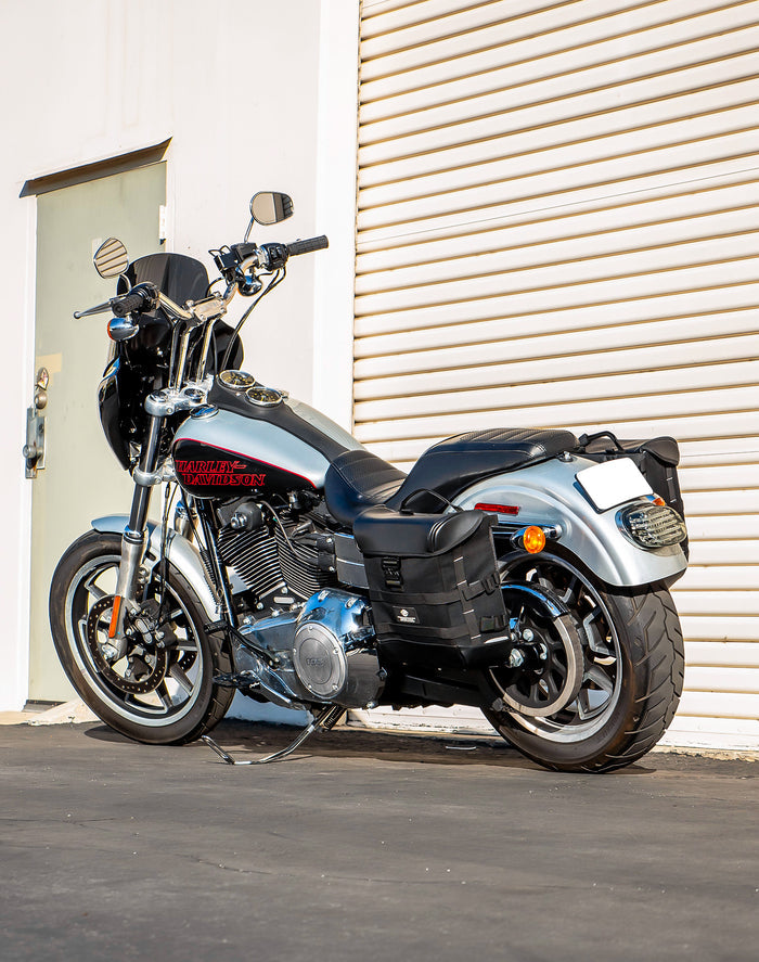 15L - Incognito Quick Mount Medium Solo Motorcycle Saddlebag (Left Only) for Harley Dyna Low Rider FXDL/I v1