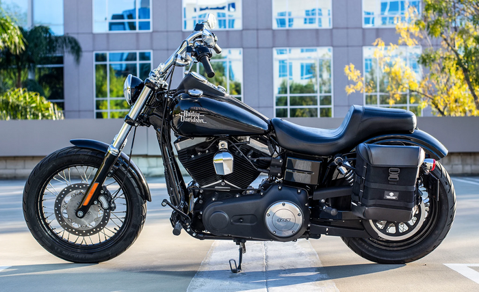 15L - Incognito Quick Mount Medium Solo Saddlebag (Left Only) for Harley Dyna Low Rider S FXDLS @expand