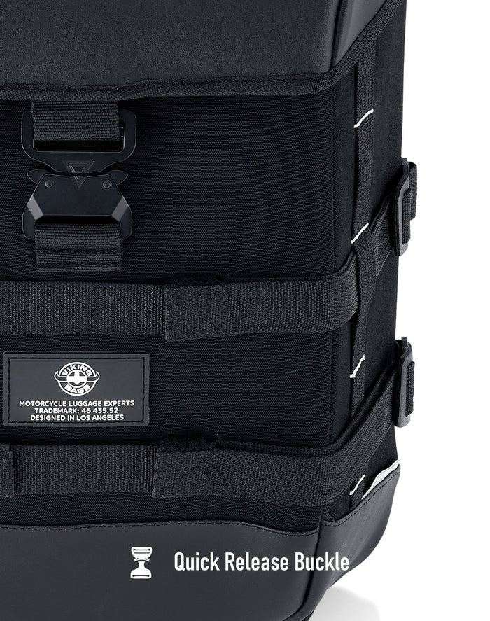 15L - Incognito Quick Mount Medium Triumph Scrambler 900 (2022-current) Solo Saddlebag (Left Only) Quick Release Buckle