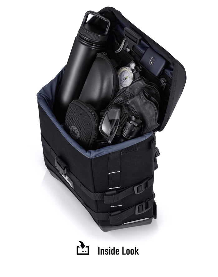 15L - Incognito Quick Mount Medium Triumph Street Scrambler (2016-21) Solo Saddlebag (Left Only) Inside Look