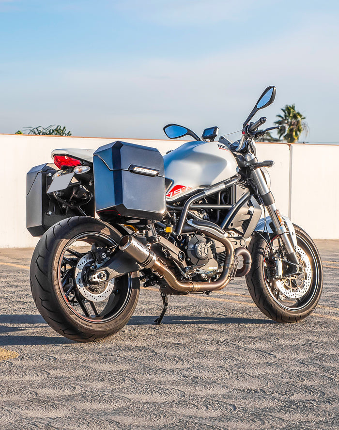 15L - Outlaw Quick Mount Medium Ducati Monster 797 Painted Hard Solo Saddlebag (Right Only) v1