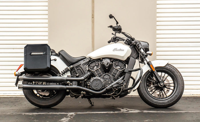 15L - Outlaw Quick Mount Medium Indian Scout Painted Hard Solo Saddlebag (Right Only) @expand