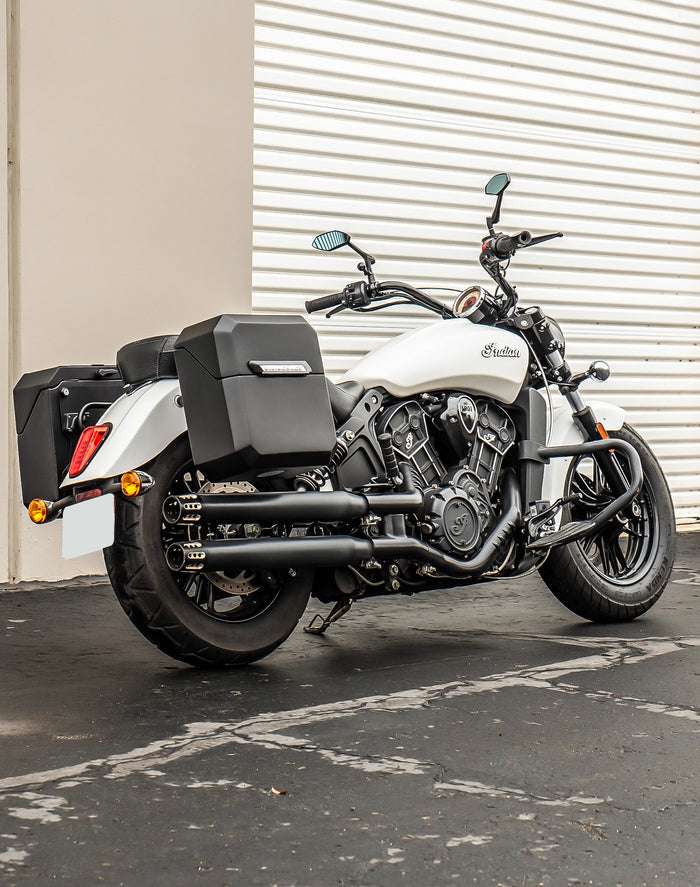 15L - Outlaw Quick Mount Medium Indian Scout Sixty Matte Hard Solo Saddlebag (Right Only) v1