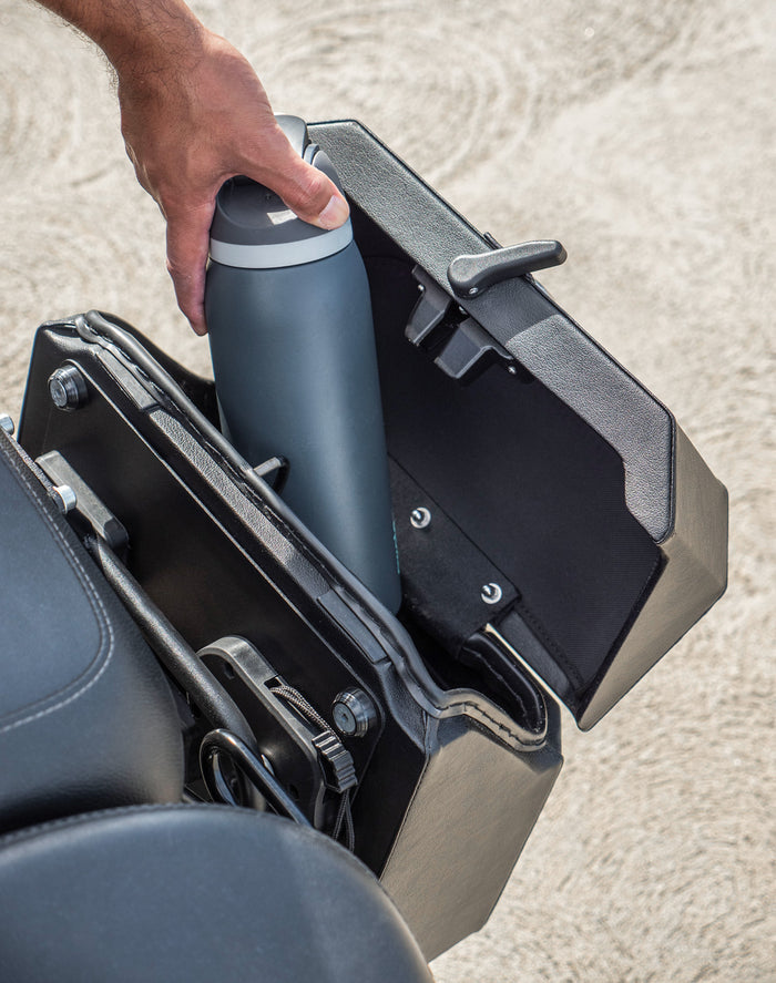 15L - Outlaw Quick Mount Medium Triumph Scrambler 1200 Hard Solo Saddlebag (Left Only) v4