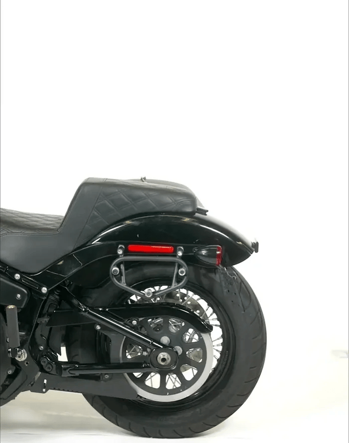 15L - Outlaw Quick Mount Medium Triumph Scrambler 900 Hard Solo Saddlebag (Left Only) GIF
