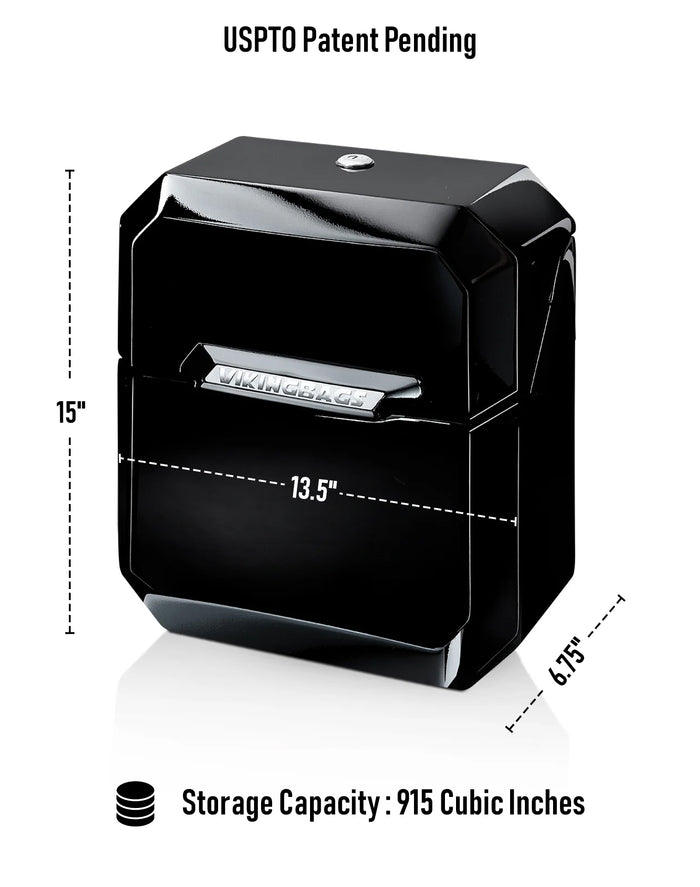 15L - Outlaw Quick Mount Medium Yamaha MT-09 Painted Hard Solo Saddlebag (Right Only) Storage Capacity