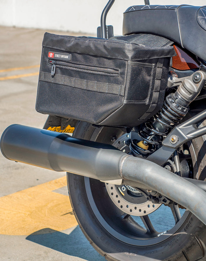 18L - Patriot Large Honda Rebel 1100 Motorcycle Throw Over Saddlebags v3