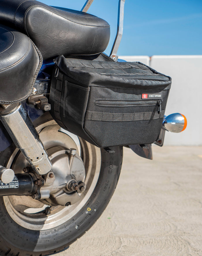 18L - Patriot Large Honda Shadow 1100 Sabre Motorcycle Throw Over Saddlebags v3