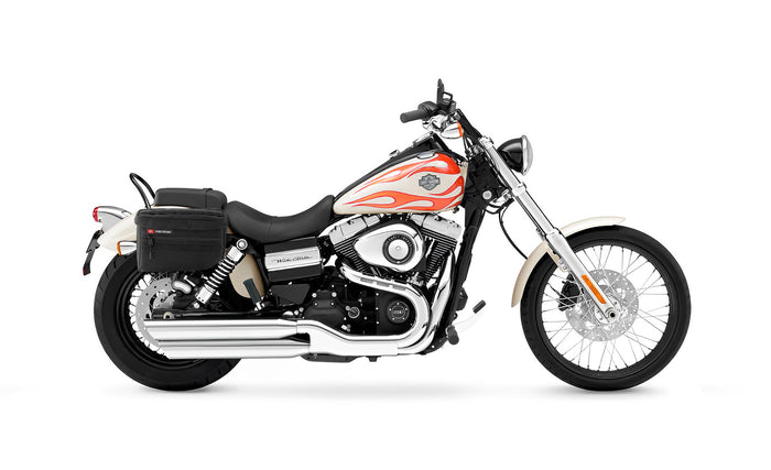18L - Patriot Large Motorcycle Throw Over Saddlebags for Harley Dyna Super Glide FXD/I Bag on Bike @expand