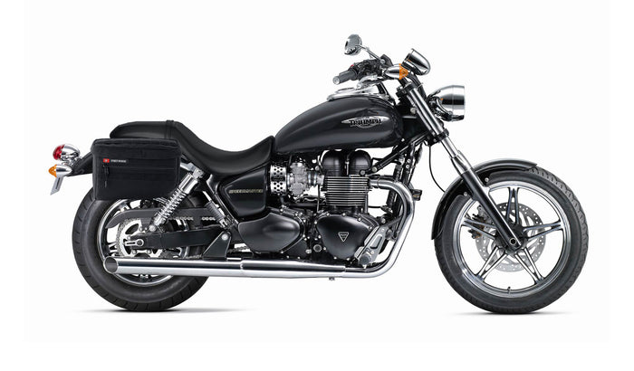 27L - Patriot Large Triumph Speedmaster (2003-17) Motorcycle Throw Over Saddlebags Bag on Bike @expand