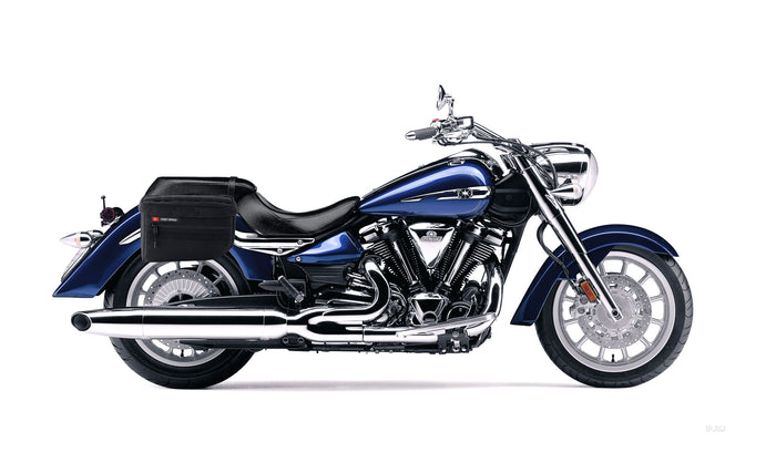 27L - Patriot Large Yamaha Stratoliner XV 1900 Motorcycle Throw Over Saddlebags Bag on Bike @expand