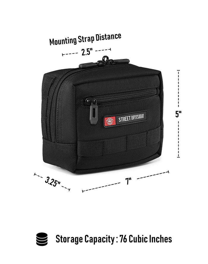 1L - Incognito Ducati Motorcycle Handlebar Bag Storage Capacity