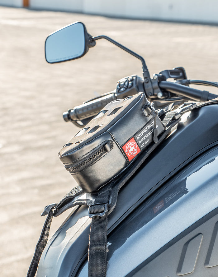 1L - Odyssey Harley Davidson Adventure Touring Tank Bag Lifestyle Vertical