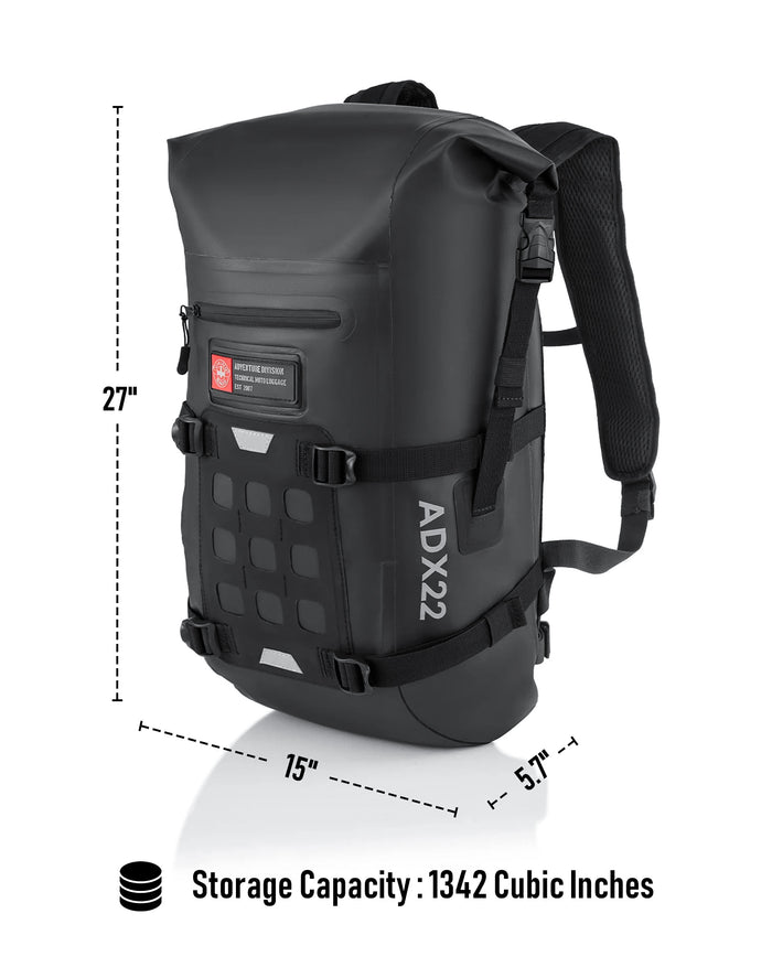 22L - Explorer KTM Adventure Touring Backpack Storage Capacity