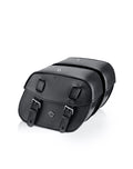 25L - Arch Large Shock Cutout Leather Motorcycle Saddlebags for Harley Sportster 883 Iron XL883N Main View