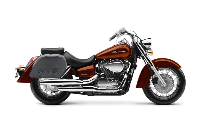 28L - Baelor Medium Shadow 1100 Aero Motorcycle Saddlebags Bag on Bike @expand