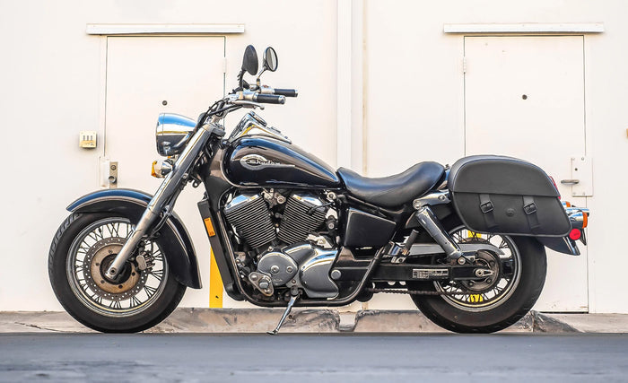 28L - Baelor Medium Hard Mount Honda Shadow 750 Ace Motorcycle Saddlebags @expand