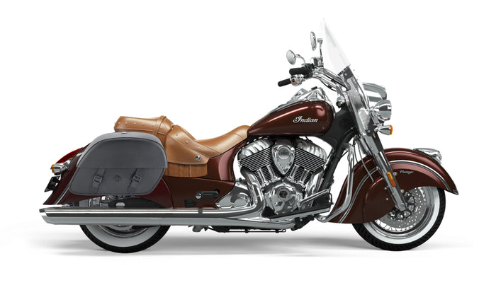 28L - Baelor Medium Indian Vintage Motorcycle Saddlebags Bag on Bike @expand