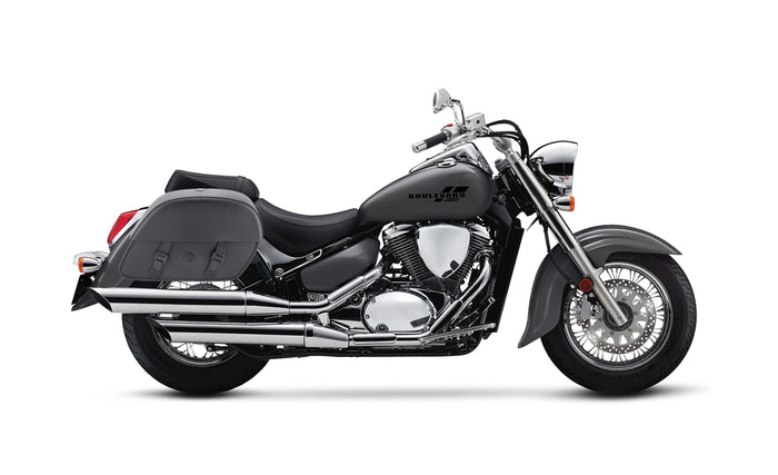 28L - Baelor Medium Suzuki Boulevard C50 VL800 Motorcycle Saddlebags Bag on Bike @expand