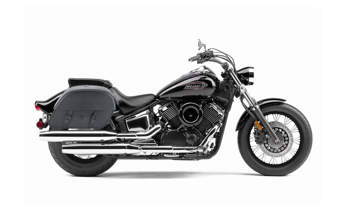 28L - Baelor Medium Yamaha V Star 1100 Custom XVS11T Motorcycle Saddlebags Bag on Bike @expand