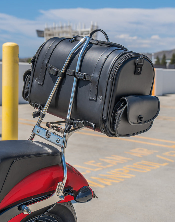 28L - Century Large Honda Leather Motorcycle Tail Bag Life Style 2