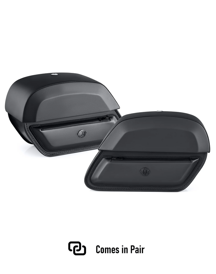28L - Wraith Medium Honda VTX 1800 N Leather Motorcycle Saddlebags Comes in Pair