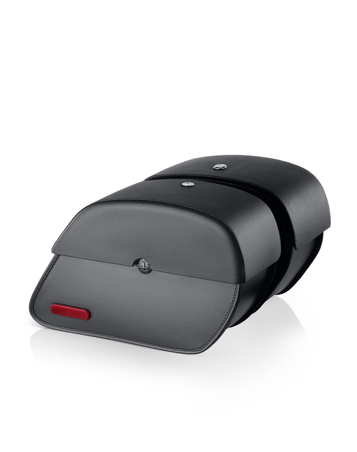 28L - Panzer Medium Hard Mount Honda VTX 1300 R Retro Motorcycle Saddlebags Main View
