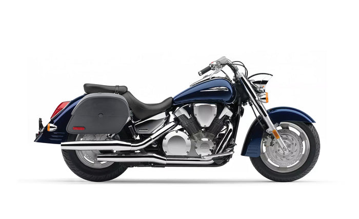 28L - Panzer Medium Honda VTX 1300 R Retro Motorcycle Saddlebags @expand